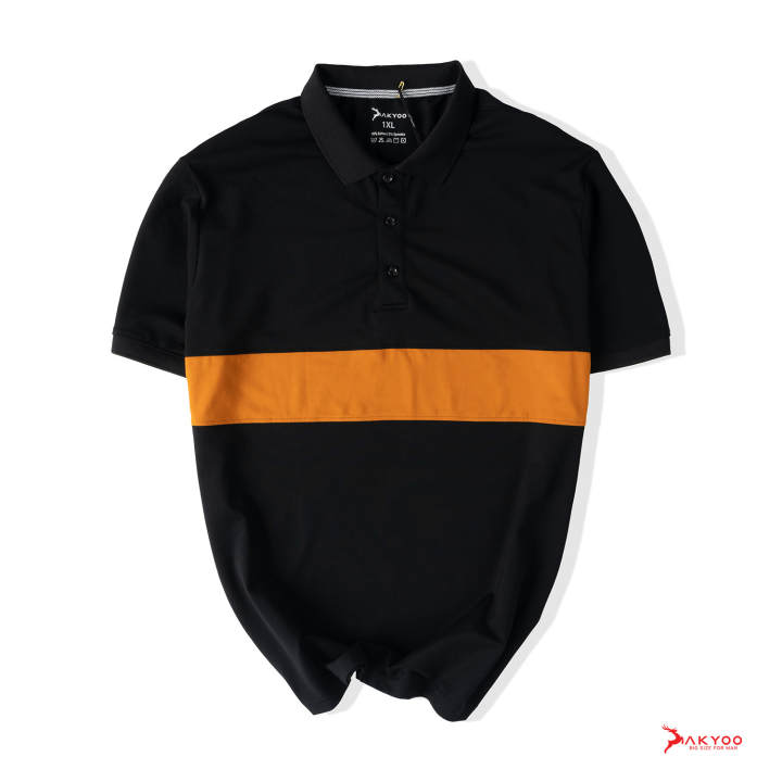 Áo Polo Nam Màu Đen Phối Họa Tiết&hellip;