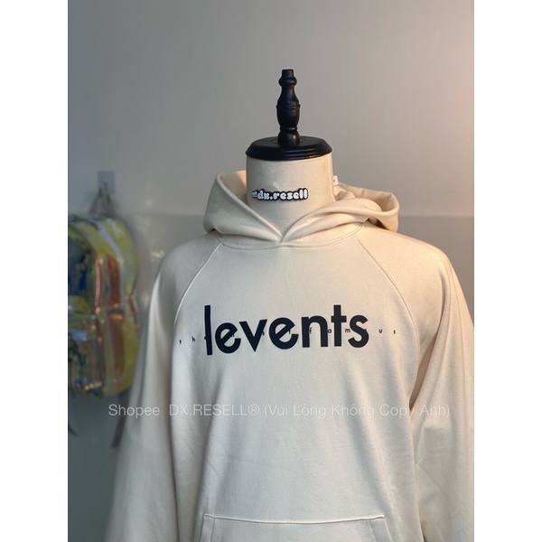 ÁO KHOÁC LEVENTS CAPSULE HOODIE/ CREAM (Click Ưu Đãi Mua Kèm Deal Sock)