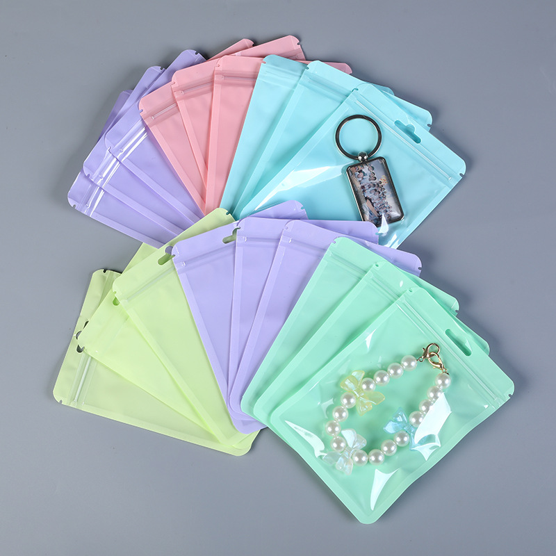 Set 50/100 Túi zip đựng đồ màu macaron