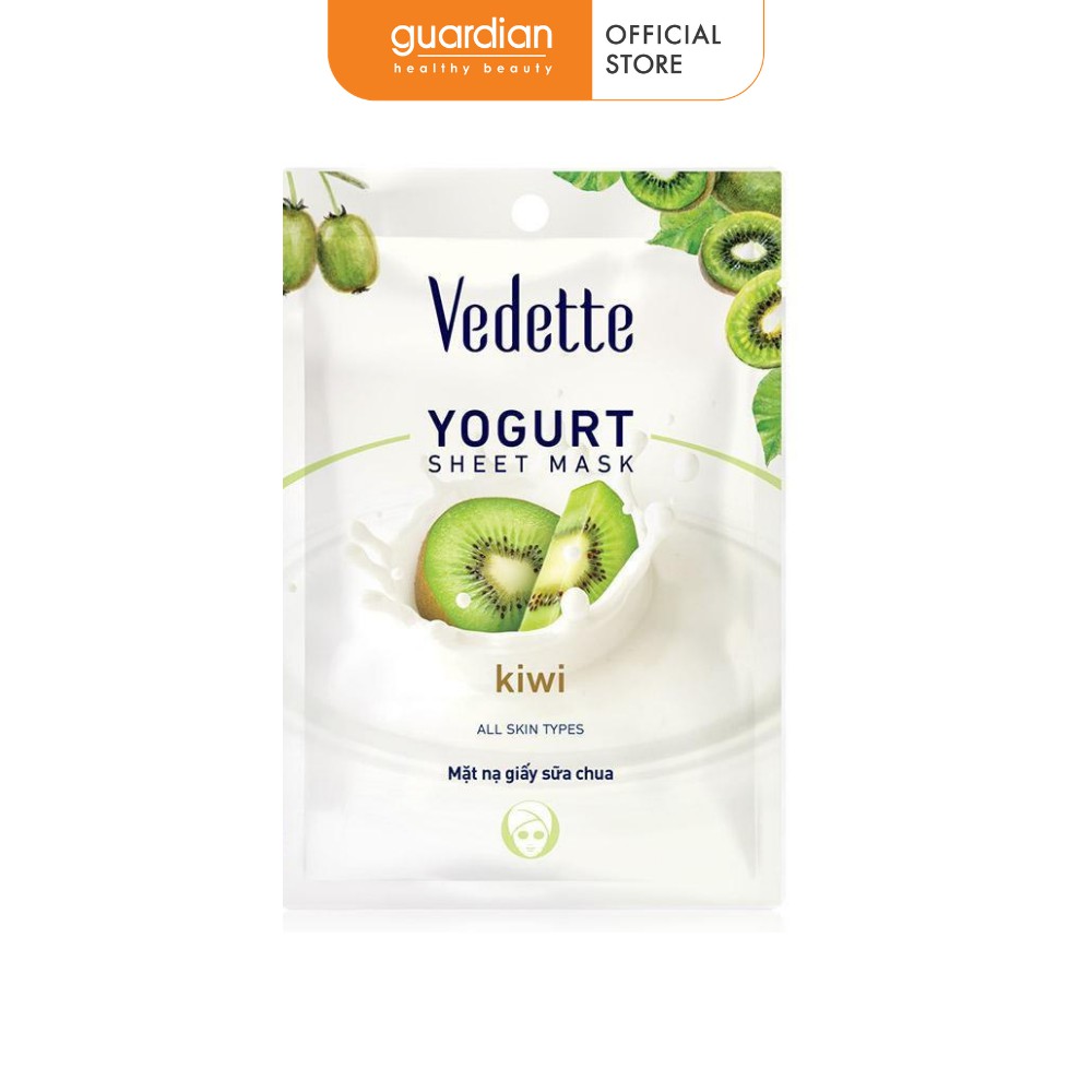 Mặt Nạ Giấy Sữa Chua Kiwi Vedette 22Ml