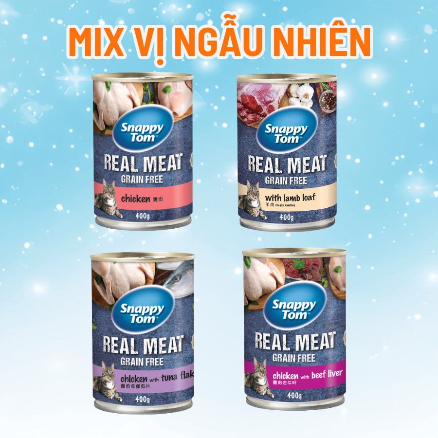 Combo 4 get 1-pate for Snappy Tom can 400g