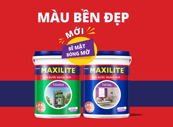 Sơn nước nội thất Maxilite Total - Bề mặt mờ láng mịn