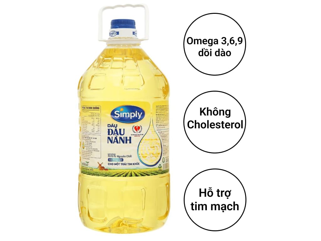 Dầu ăn Simply can 5 Lít