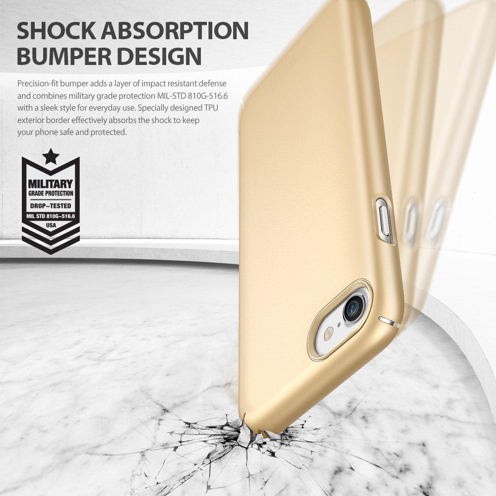 Ốp lưng Hàn Quốc Ringke Slim iPhone SE 2020 / iPhone 8 / iPhone 7 (Gloss Black)