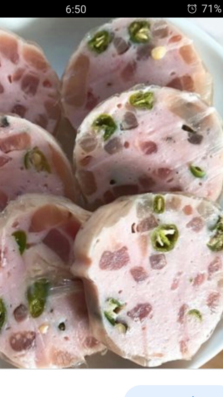 CHẢ LỤA GÂN ỚT XIÊM ( 500G )