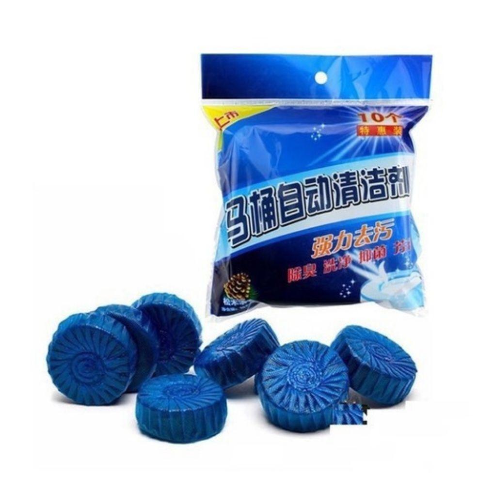 [HCM]Bộ 10 Viên Tẩy Bồn Cầu Siêu Sạch viên tẩy diệt khuẩn khử mùi tolet