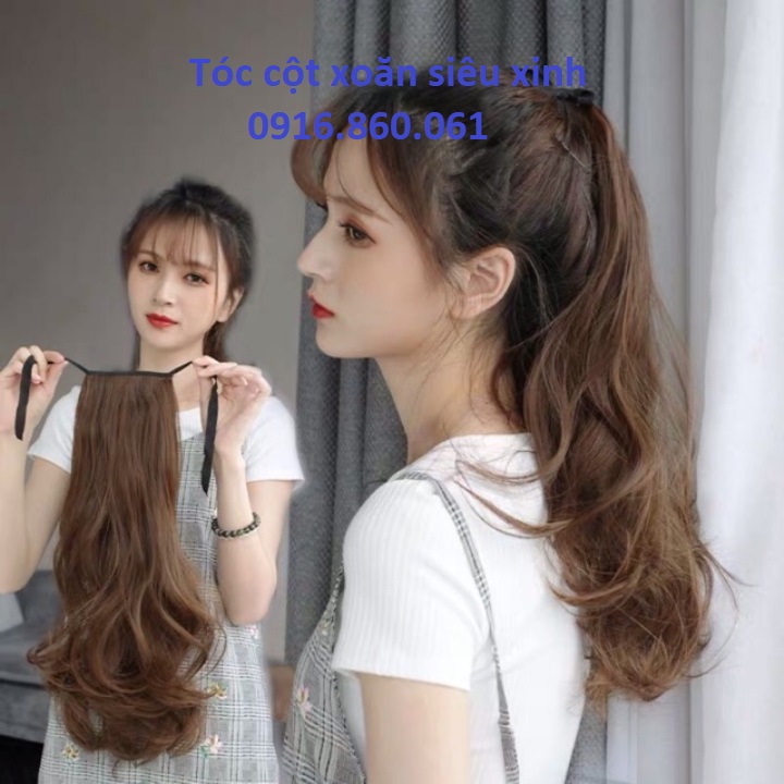 TÓC GIẢ NỮ CỘT XOĂN DÀI CỰC ĐẸP