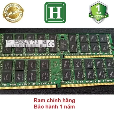 Ram Server DDR4 8GB, 16GB ECC REG bus 2666, 2400 hoặc 2133 tháo máy chính hãng, bảo hành 1 năm