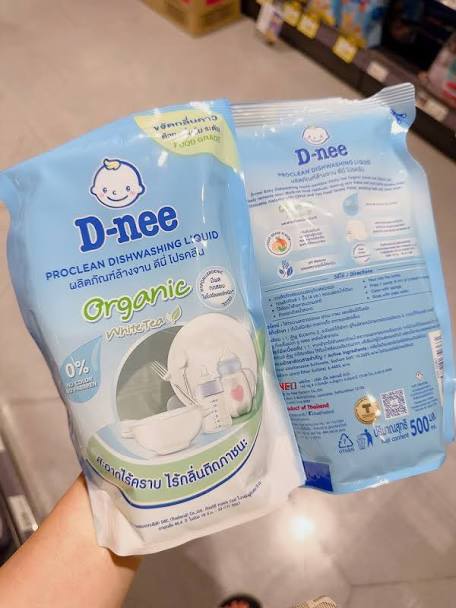 [ MẪU MỚI] Nước rửa bình sữa Dnee Organic Túi 600ml, Chai 620ml Thái Lan