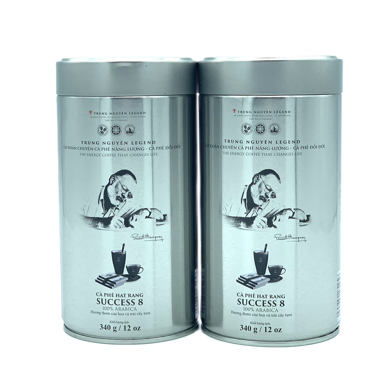 Cà phê hạt Arabica( mộc) Success8 Trung Nguyên 340gam