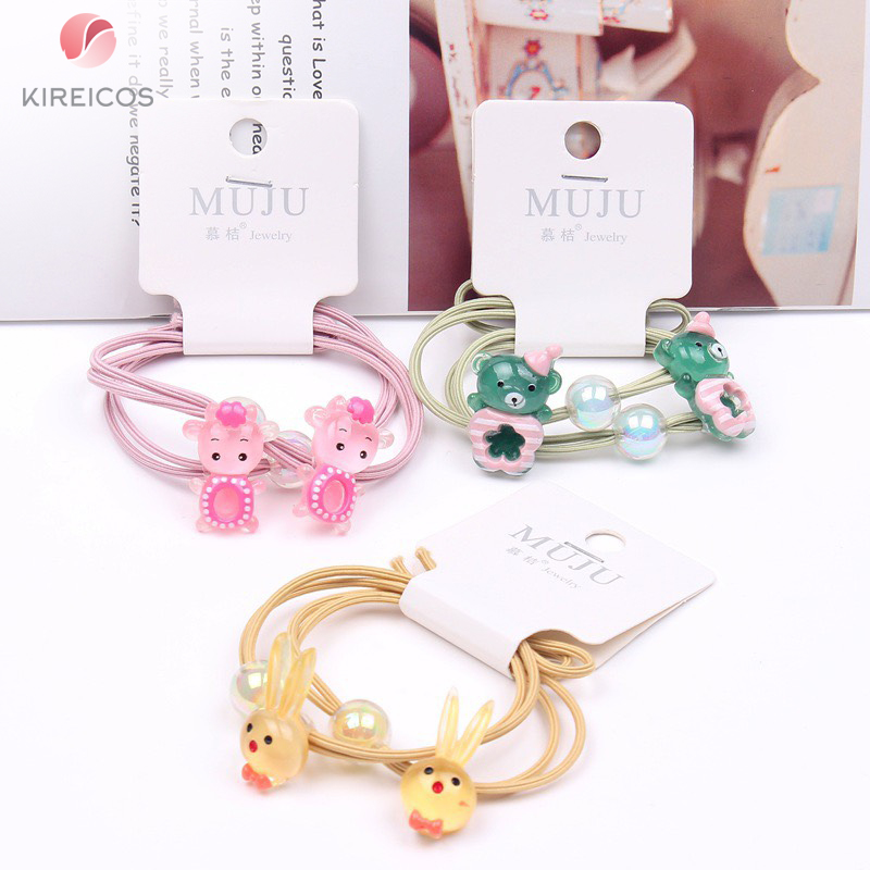 [HCM]Set 2 Sợi Dây Cột Tóc Cho Bé Hình Thú B127