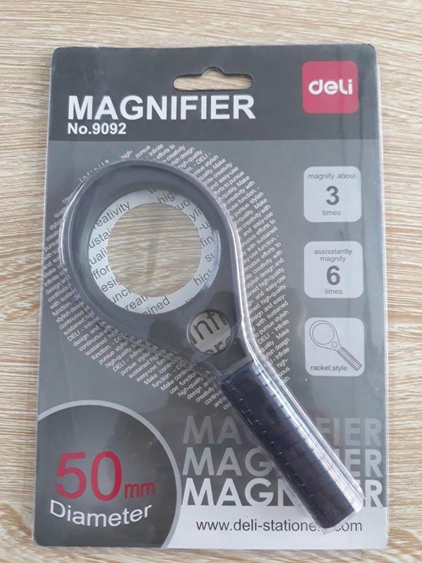 Kính lúp cầm tay 50mm deli 9092