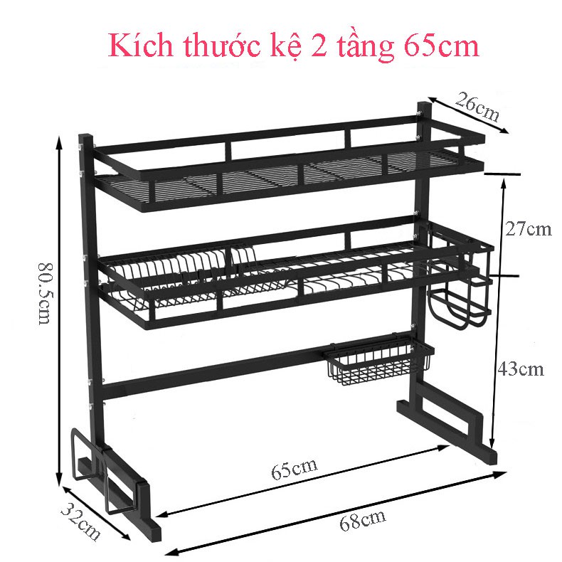 Kệ Chén 2 Tầng SenNai - Kệ Chén Đa Năng Nhà Bếp
