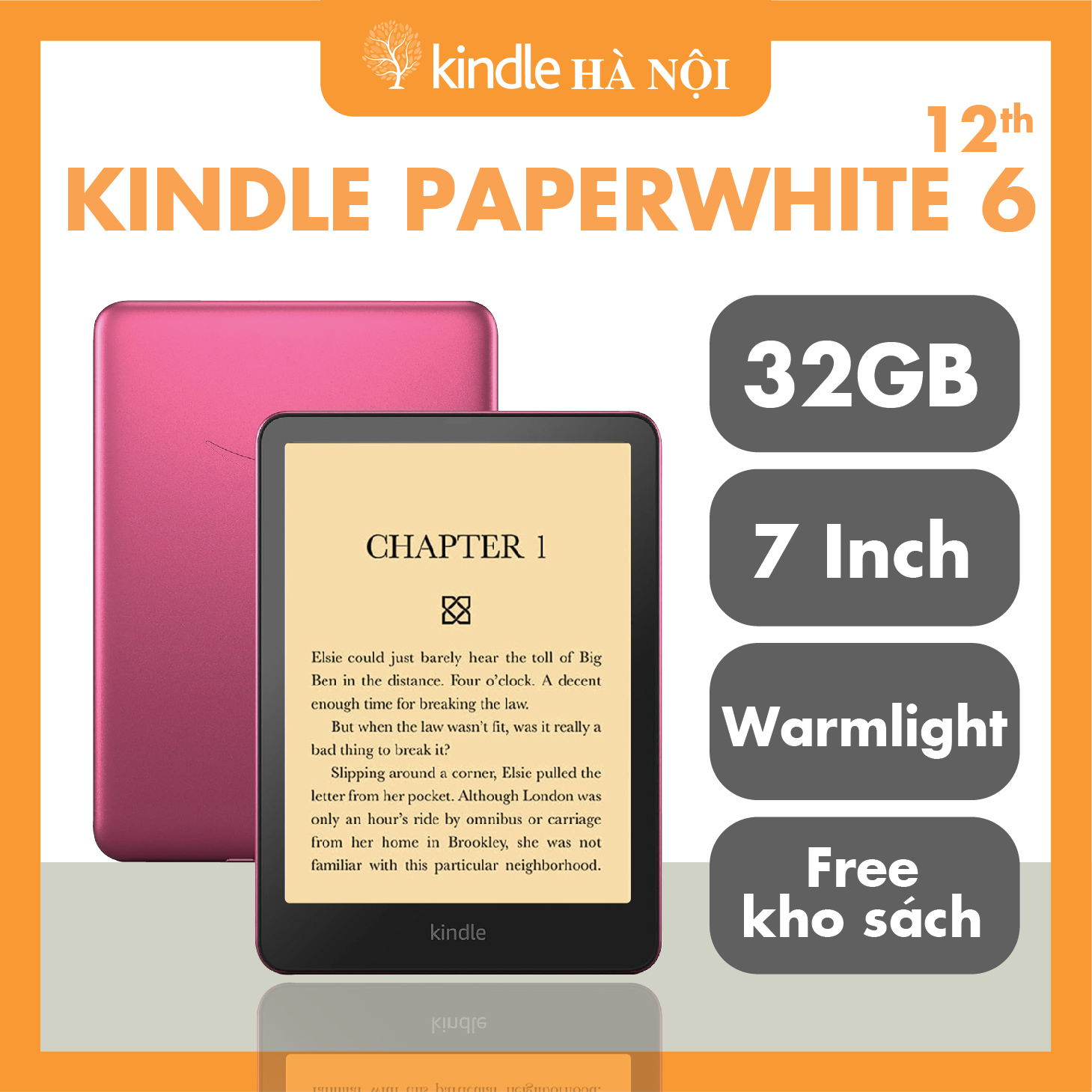 [New] Máy đọc sách Kindle Paperwhite 6 (12th) Kindle PPW6