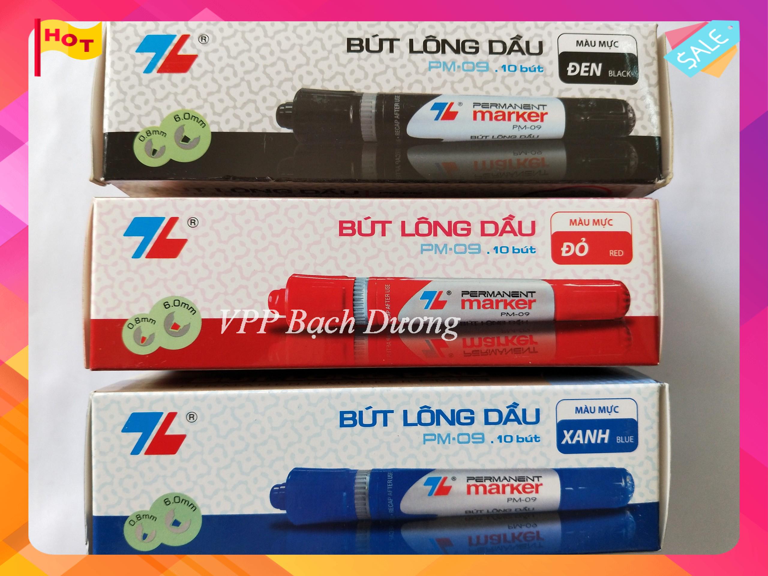 Bút lông dầu Thiên Long - 10 cây- PM-09