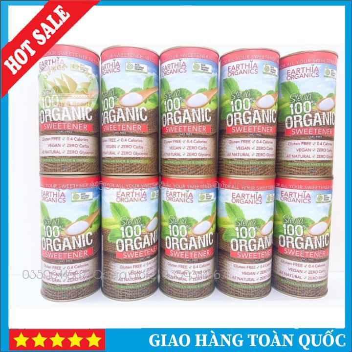 Đường Cỏ Ngọt Hữu Cơ Úc Stevia Sugarless 350g