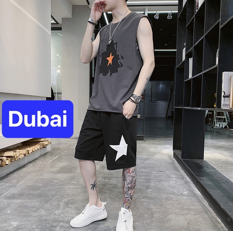 BỘ BA LỖ THỂ THAO NGÔI SAO COLL NGẦU TẬP GYM VẢI THUN LẠNH NHẬP KHẨU SIÊU MÁT NHẬT BẢN CAO CẤP - DUBAI  FASHION