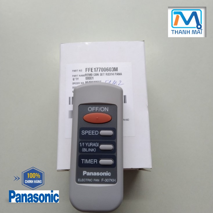 [Chính hãng] Remote quạt cây Panasonic MODEL F-307KHTBAKBH