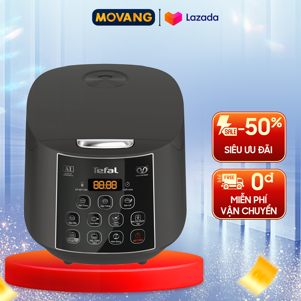 - nồi cơm điện tử tefal 1.8 lít rk736b68