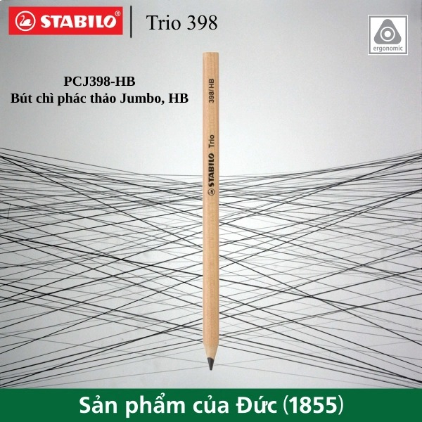 Bút chì phác thảo Jumbo STABILO Trio (PCJ398)