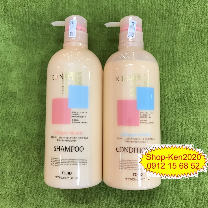 Cặp dầu gội xả dưỡng sinh cao cấp Kendy 800ml x2