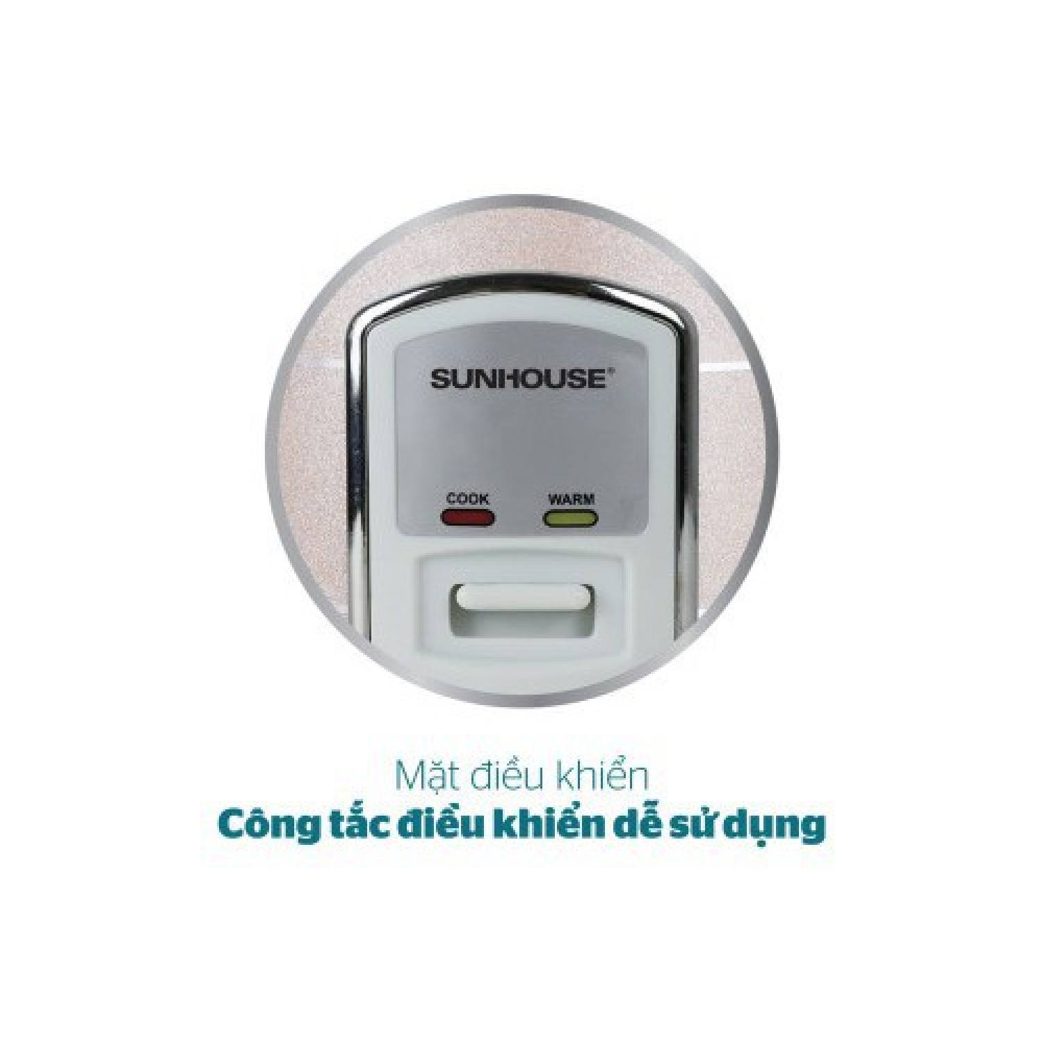 Nồi cơm điện vùng rời 1.2L Sunhouse SHD8105