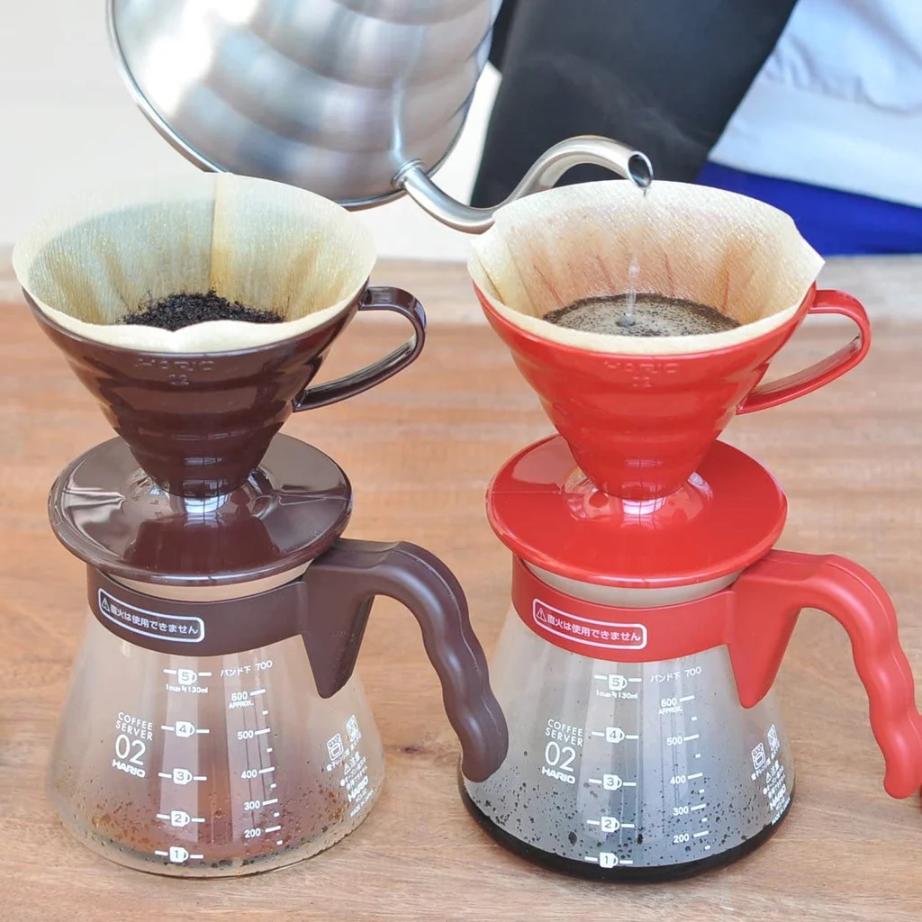 Set Bình Pha Cà Phê Drip Hario V60 Coffee server 02 Set