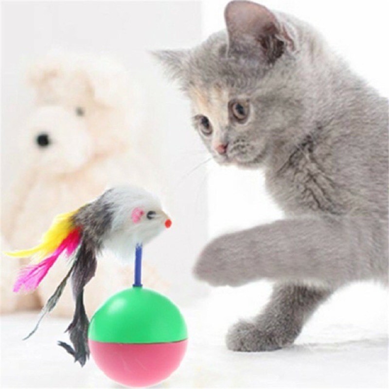 Đồ chơi thú cưng - Lật đật chuột - dồ chơi cho chó mèo (siêu cute)