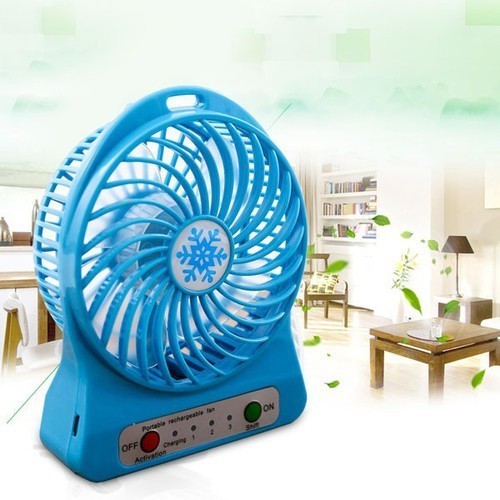 Combo 2 quạt tích điện mini 3 tốc độ