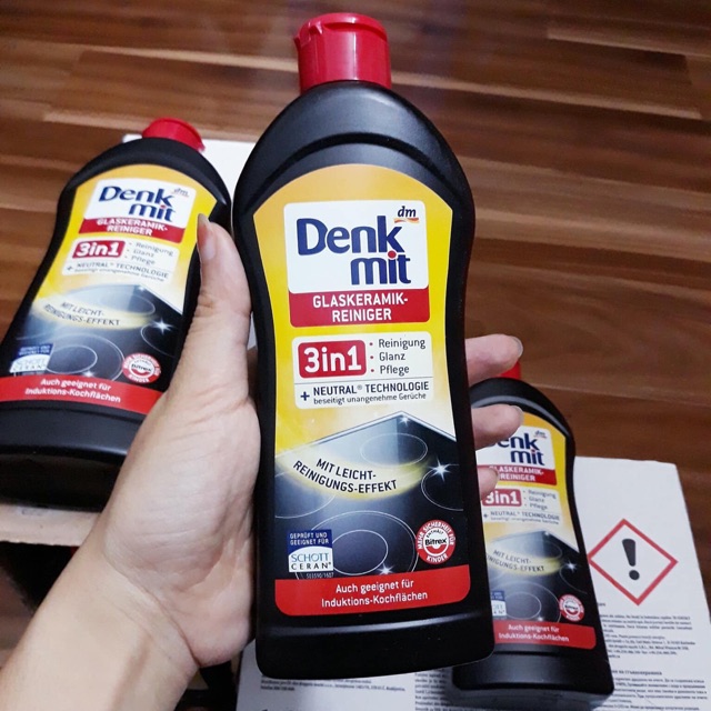 Dung dịch vệ sinh bếp từ Denkmit 3in1 nhập khẩu Đức