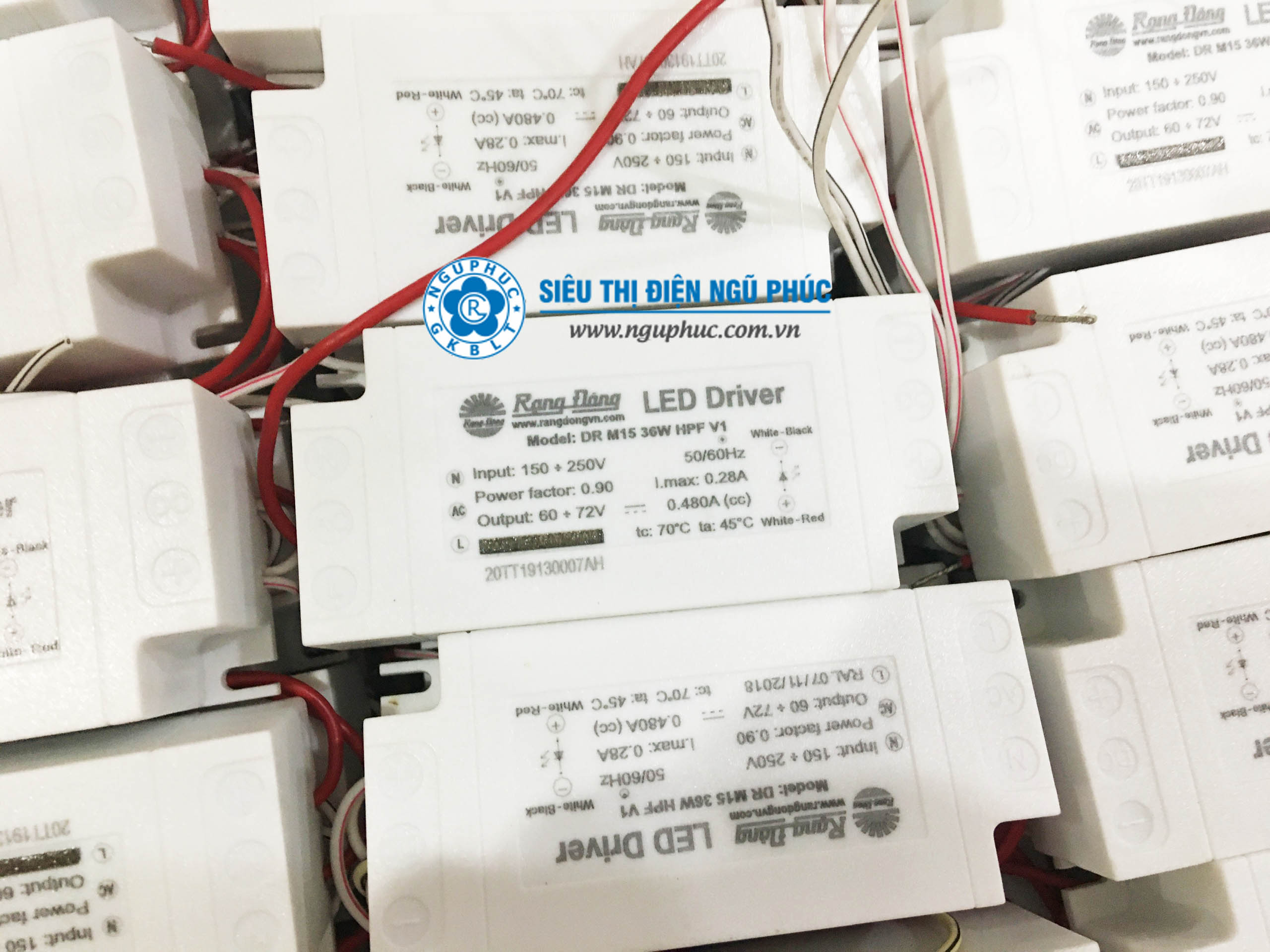 Nguồn đèn LED DRIVER 36W - chính hãng RẠNG ĐÔNG