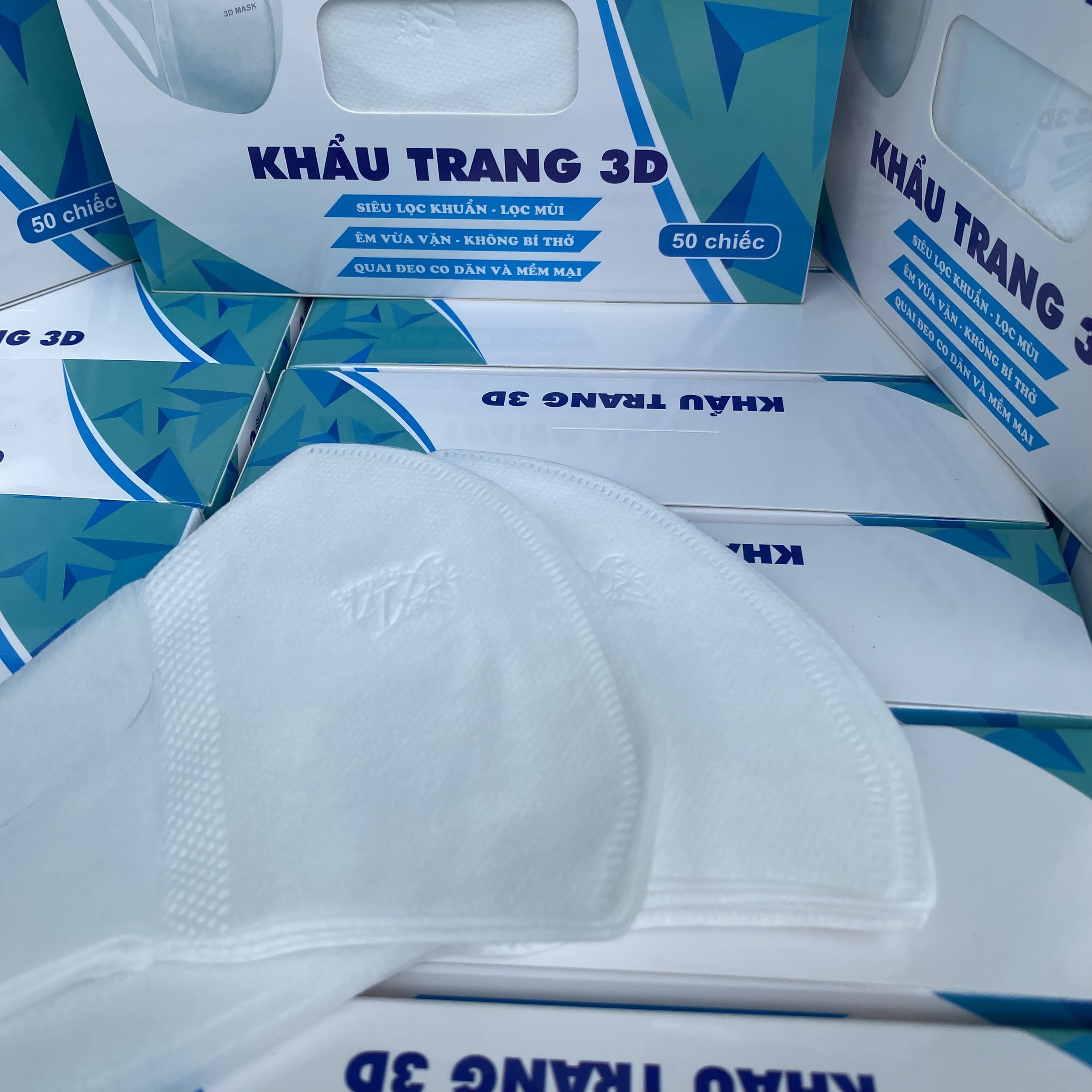 [HỘP 50CÁI ] Hộp 50 chiếc khẩu trang 3D mask Duy Khánh iMask
