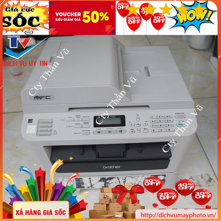Multifunction printer LASER BROTHER MFC -7360 old compact beautiful machine full-featured photocopier scan ADF INECO