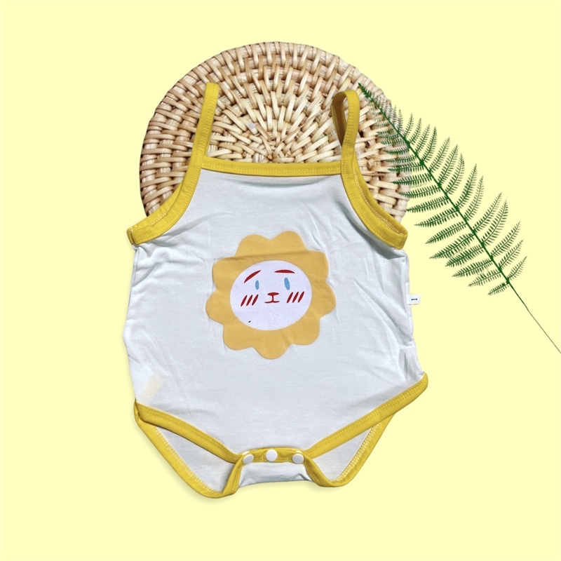 Bộ liền thân body suit 2 dây cho bé sơ sinh Ss002