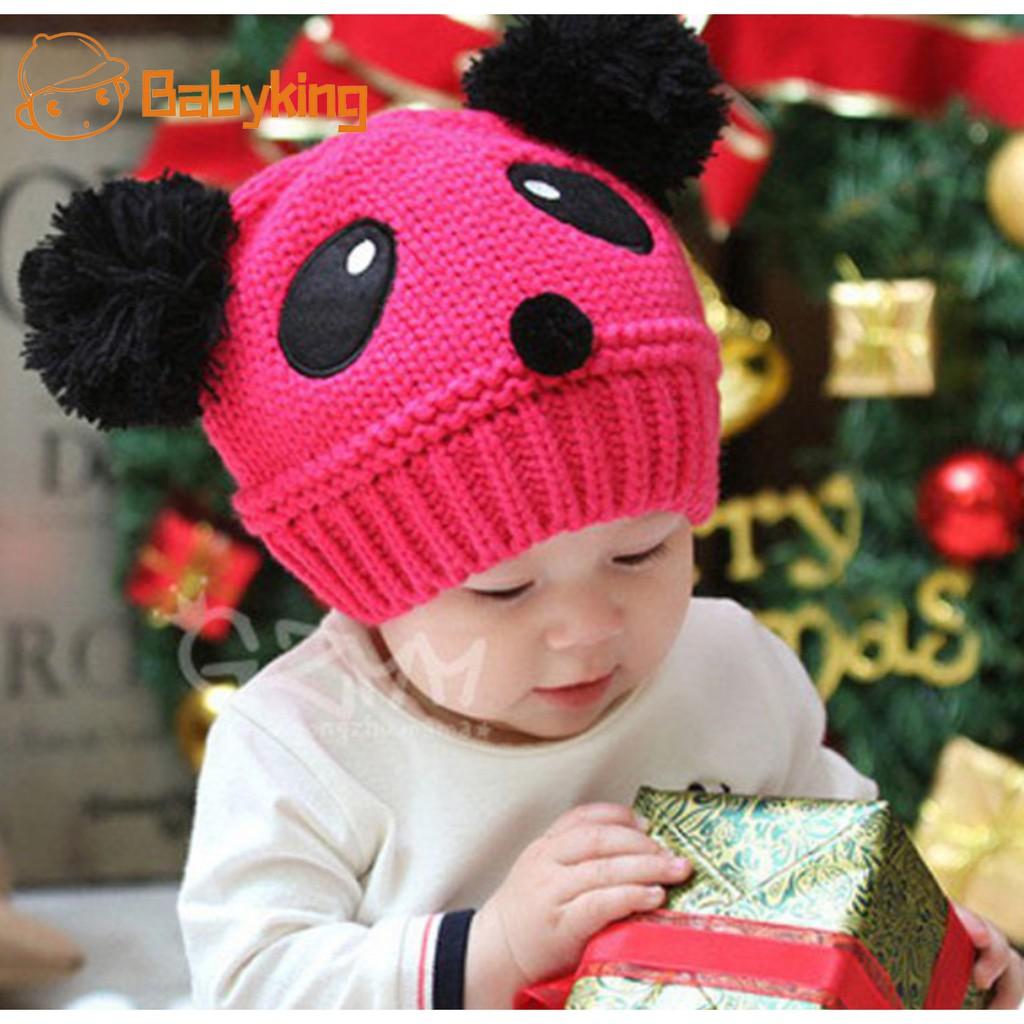 [HCM]Nón len gấu Panda cho bé (Hồng)