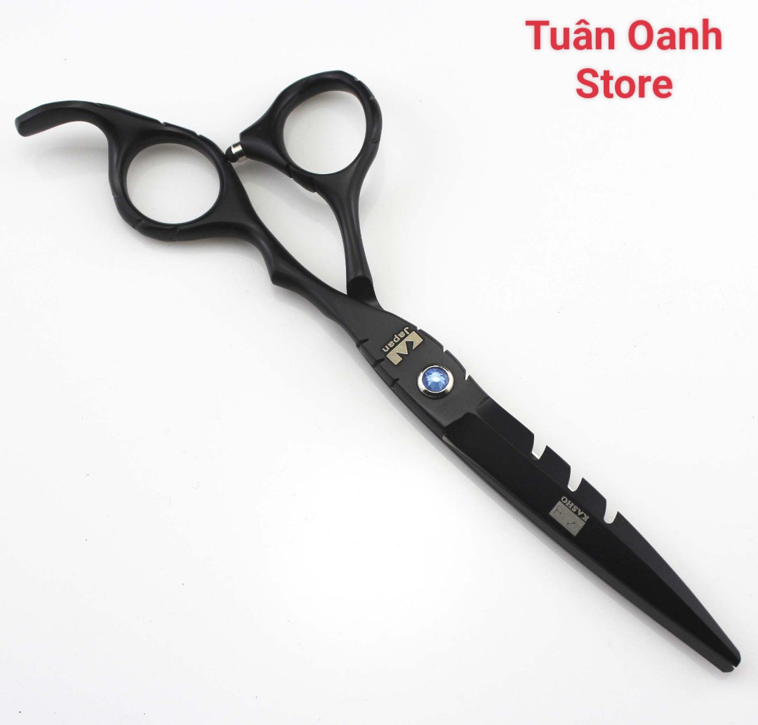 Kéo Cắt Tóc Chuyên Nghiệp Kai Đá Xanh ( tặng kèm bao da+ khăn lau kéo+chỉnh kéo)