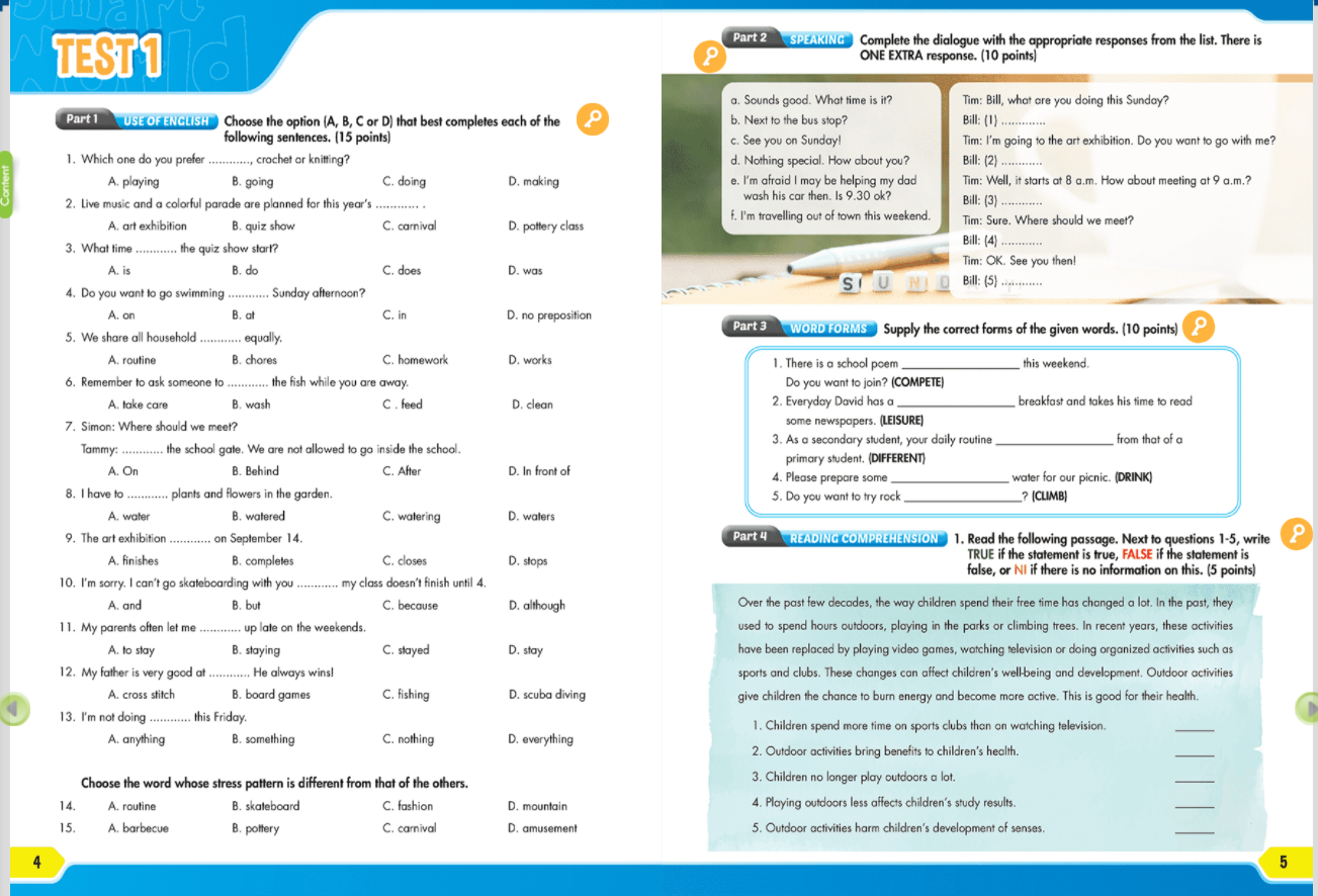 [E-BOOK] Practice Tests Grade 8 Sách mềm sách học sinh