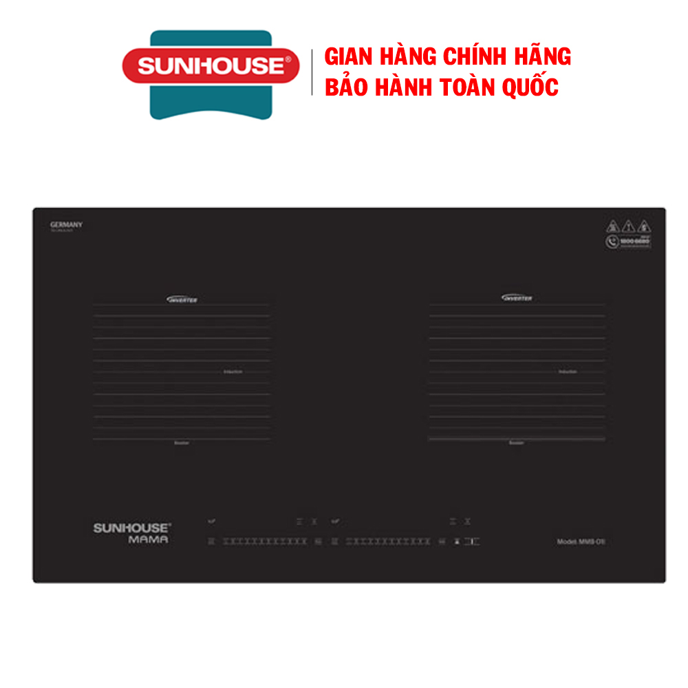 Bếp đôi điện từ SUNHOUSE MAMA MMB-01I