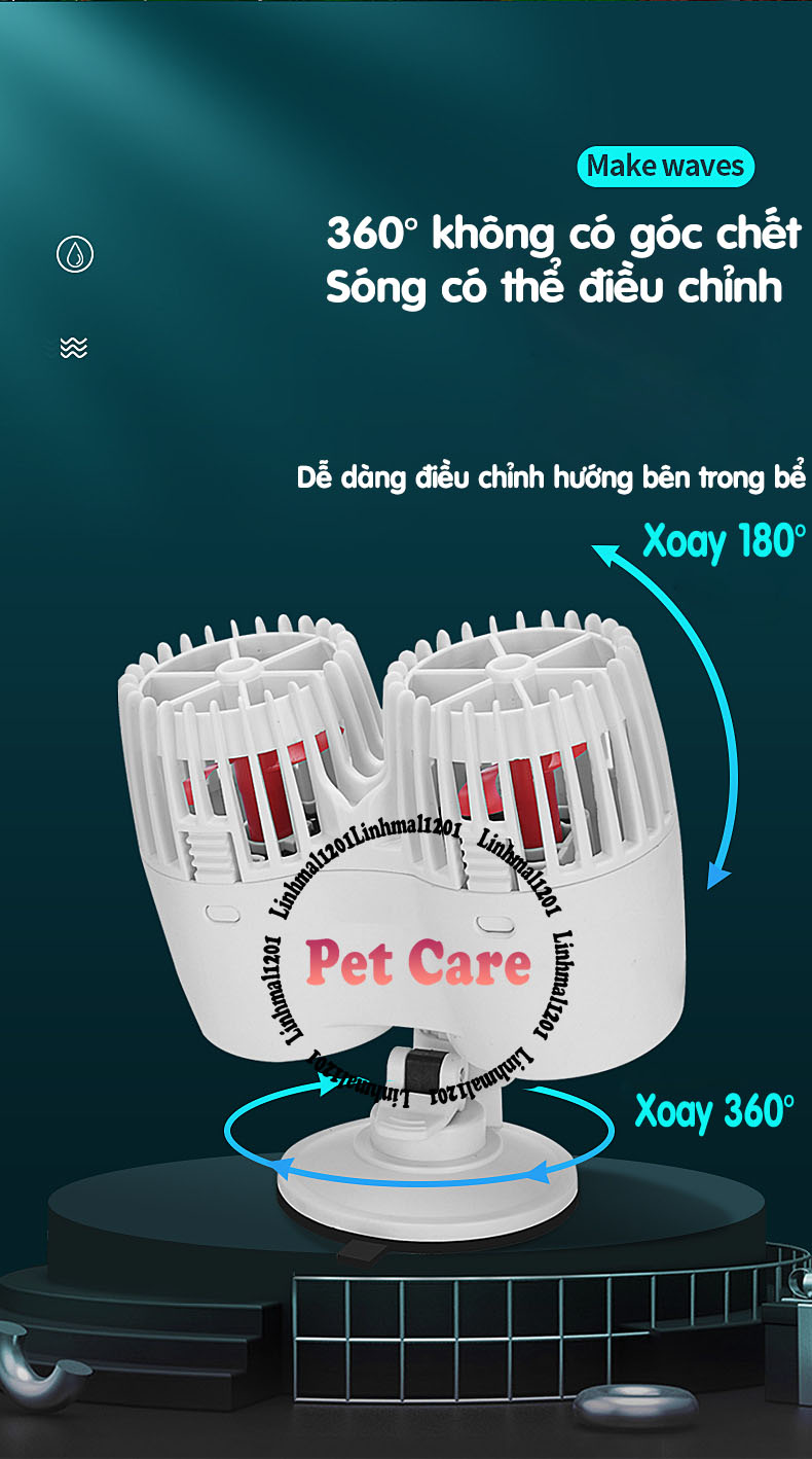 Máy thổi luồng tạo sóng cho bể cá YQL Yee
