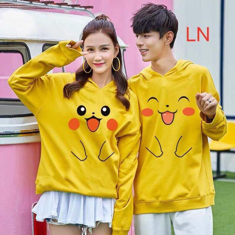 Áo đôi hoodie hoạt hình (2 chiếc) LNG1119