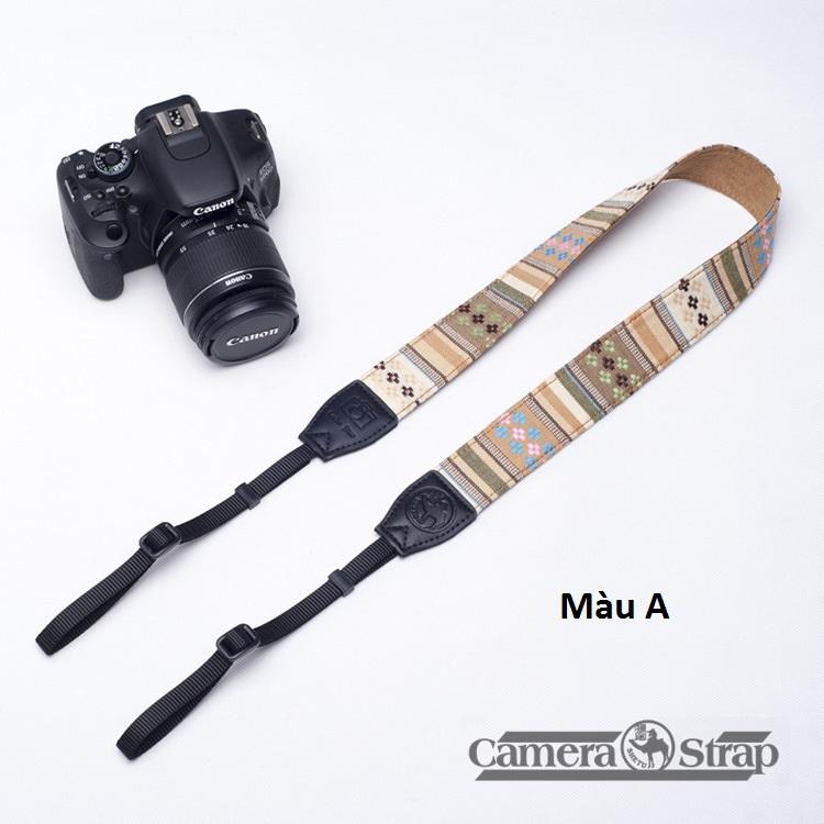 [HCM]Dây máy ảnh camerastrap thổ cẩm cao cấp