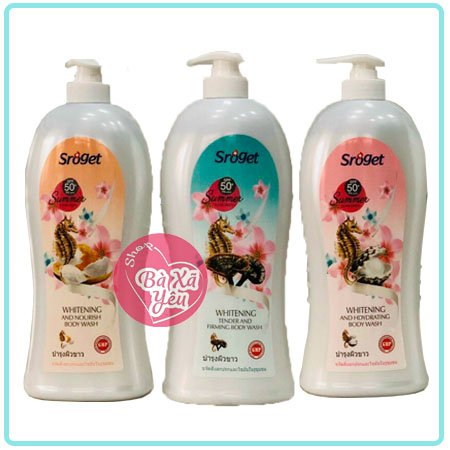 Sữa tắm con cá ngựa Sroget Thái Lan 1200ml