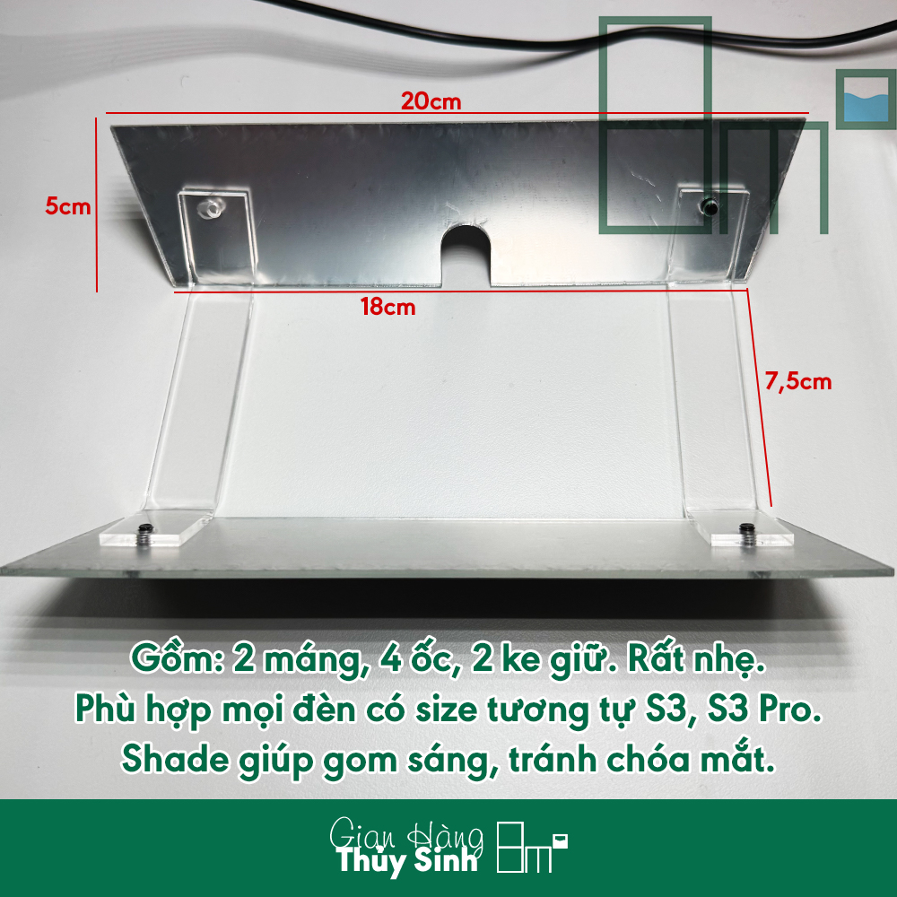 Đèn Flat Nano S3 Plus 13W và S3 PRO, Đèn LED Neo Helios, Đèn S3 Thủy Sinh| 8m2