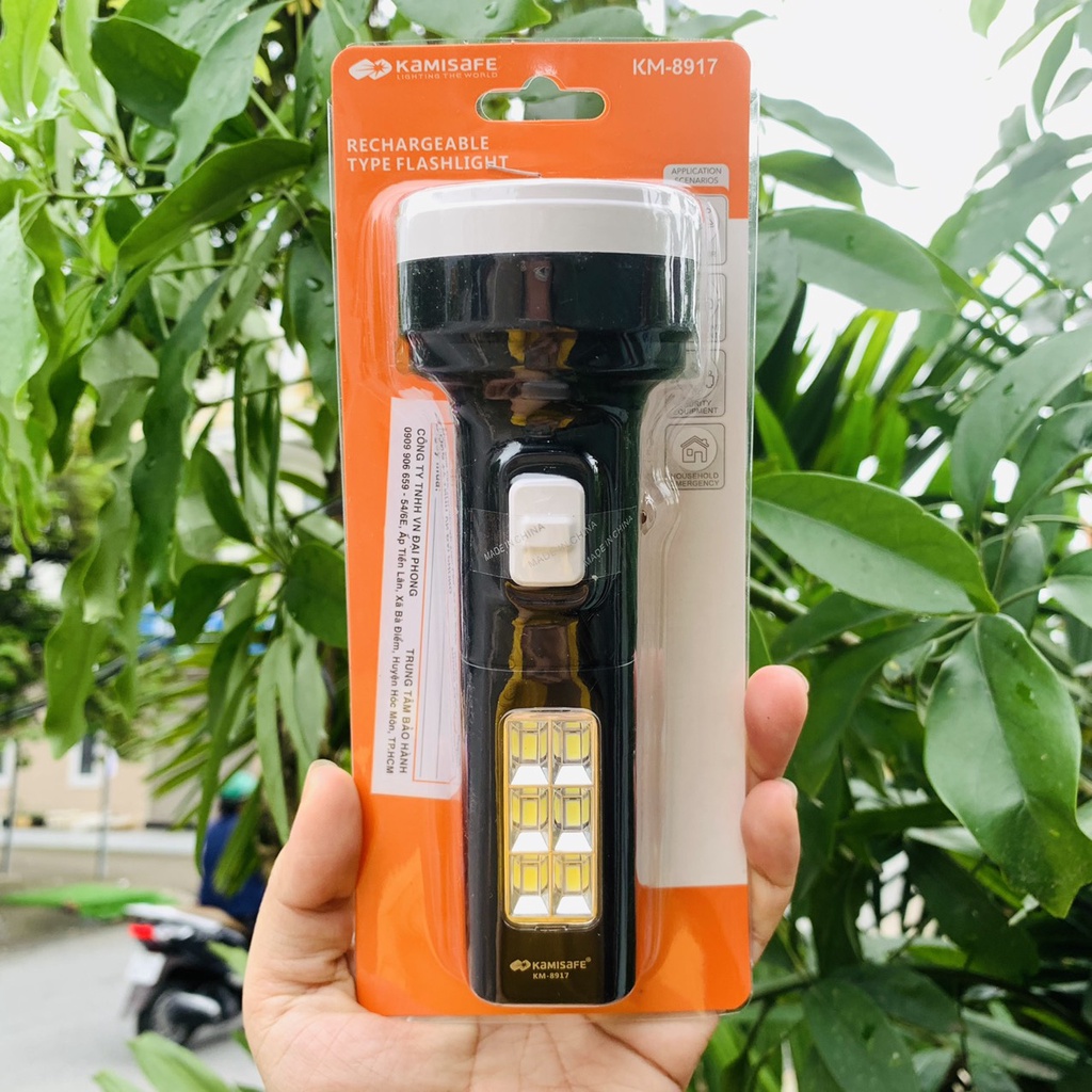 Đèn pin tích điện kamisafe 8917