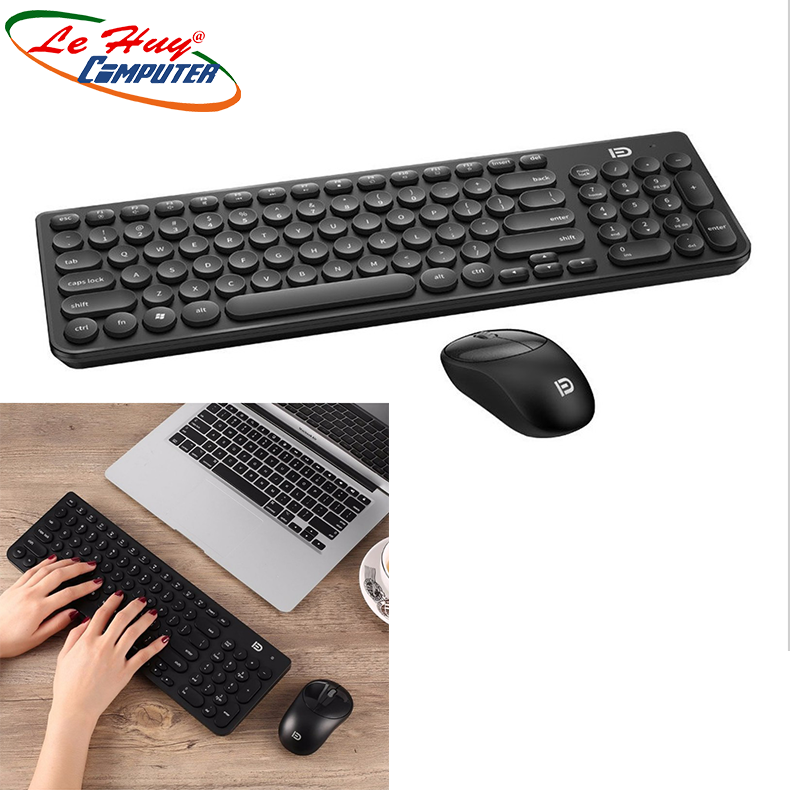 Bàn Phím Không Dây iK6630 Đen