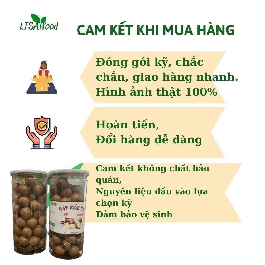 [FREESHIP] HỘP 500G HẠT MẮC CA MACADAMIA -LISA2FOOD