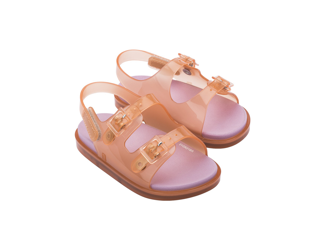 Giày sandals em bé Melissa Wide Sandal BB - Cam