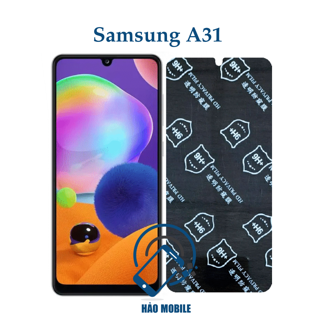 Dán chống nhìn trộm Samsung A31 - Dán cường lực dẻo nano 9H+