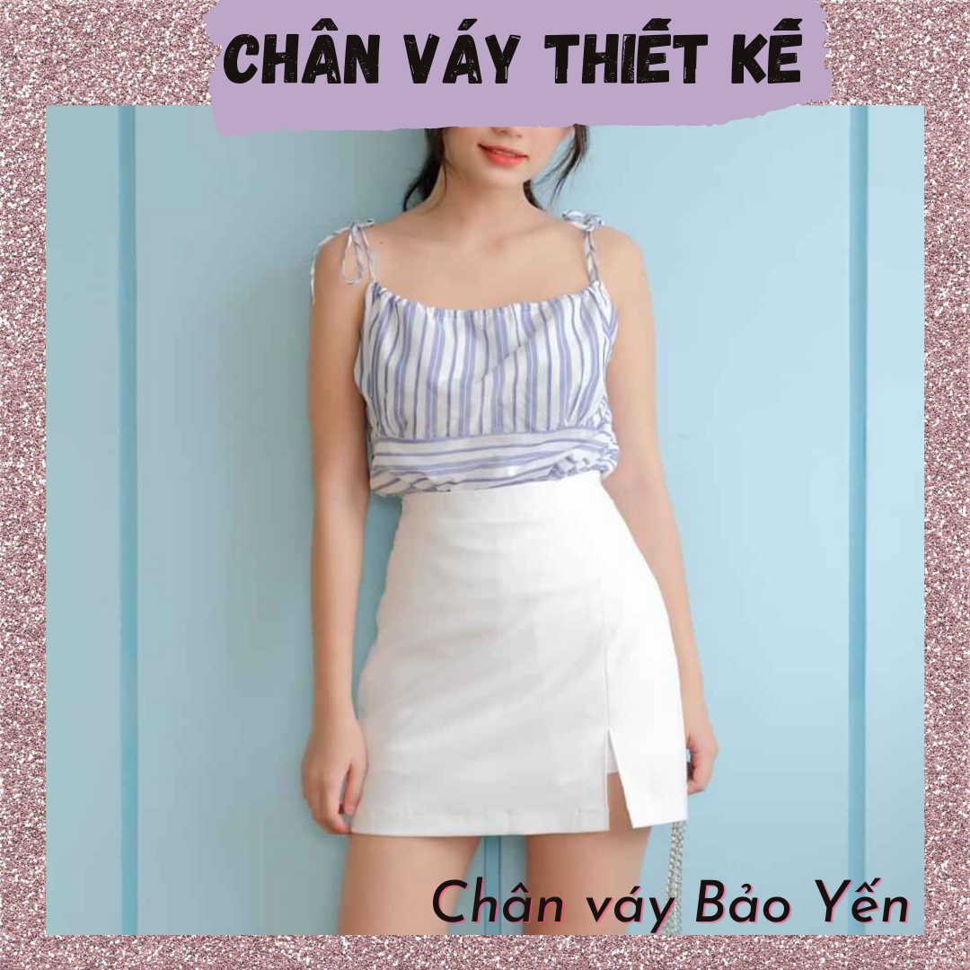 Chân váy chữ A xẻ vạt có quần trong