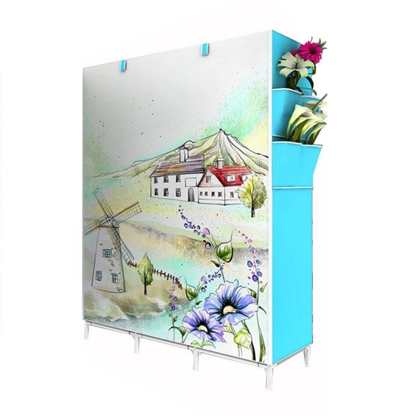 [HCM]Tủ vải quần áo 3D cao cấp 3 buông
